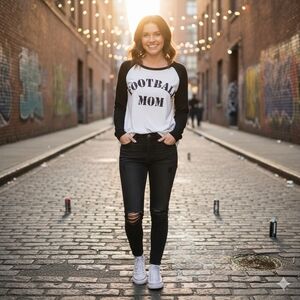 Triumph Football Mom long Sleeve Shirt